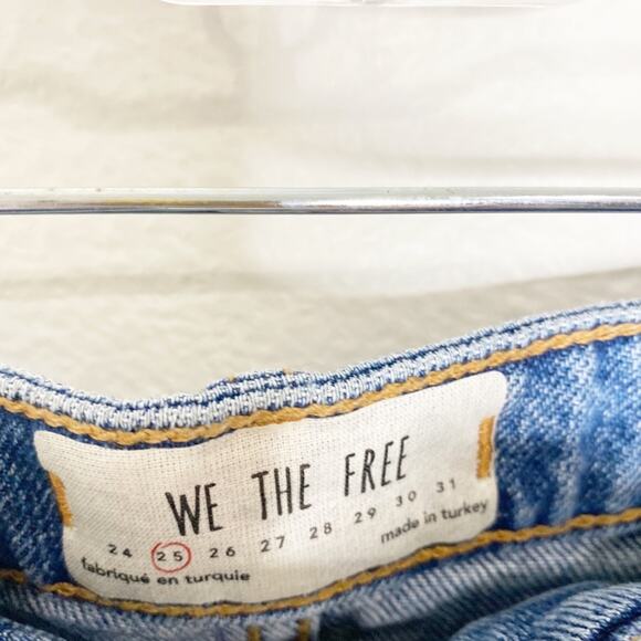 Free People we the free distressed denim mini skirt size 25 - Picture 5 of 9